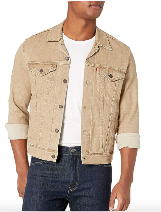 white levis jacket men's